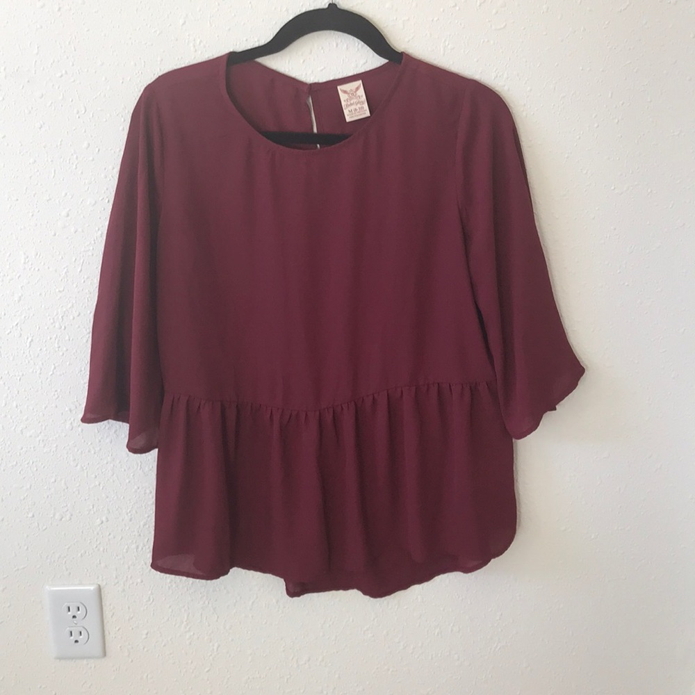 Maroon blouse